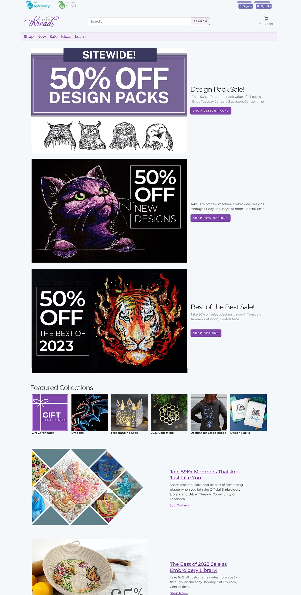Urban Threads website